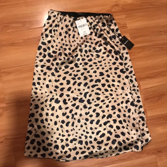Forever 2 Cheetah Midi Skirt 